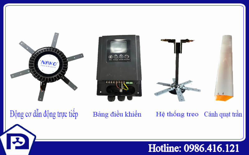 Quạt trần công nghiệp 7m