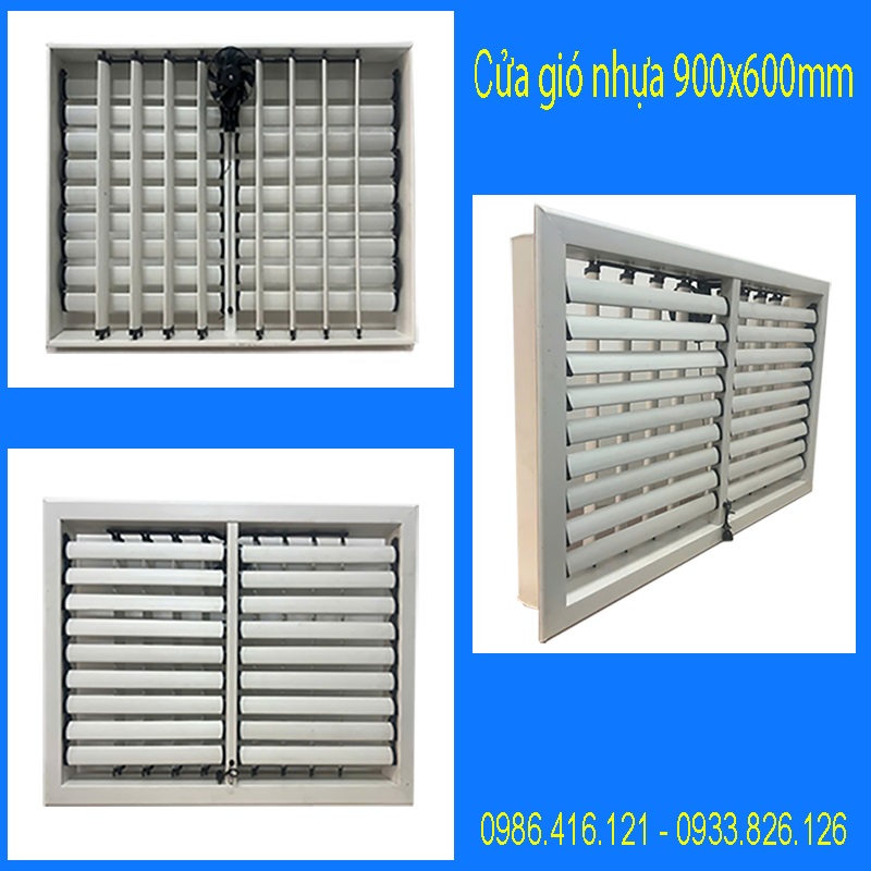 Cửa gió nhựa đảo chiều 900x600
