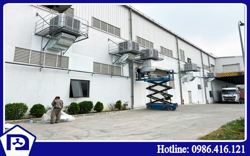 Quạt làm mát công nghiệp nhà xưởng 35000