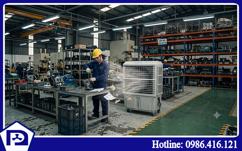 QUẠT ĐIỀU HÒA HƠI NƯỚC DI ĐỘNG HNY18-J