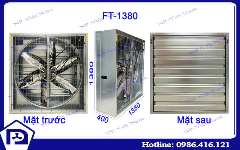 Quạt hút công nghiệp 1380x1380