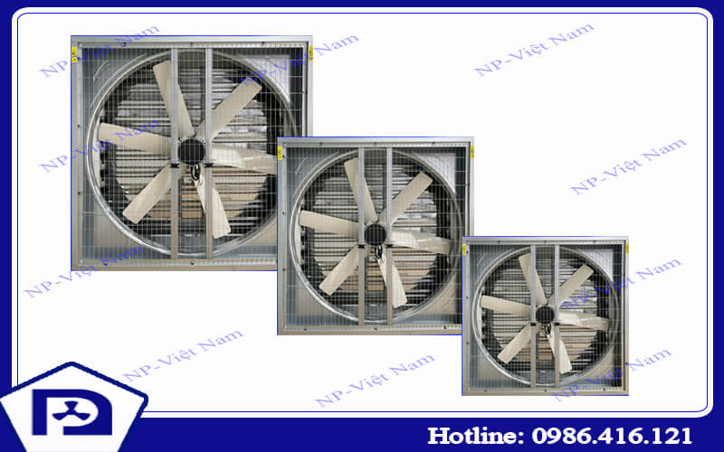 Quạt hút công nghiệp vuông trực tiếp