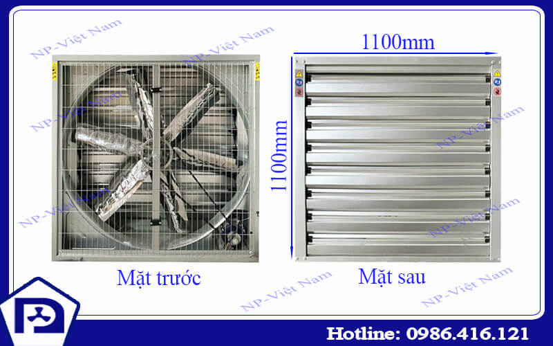 Quạt hút công nghiệp 1100x1100