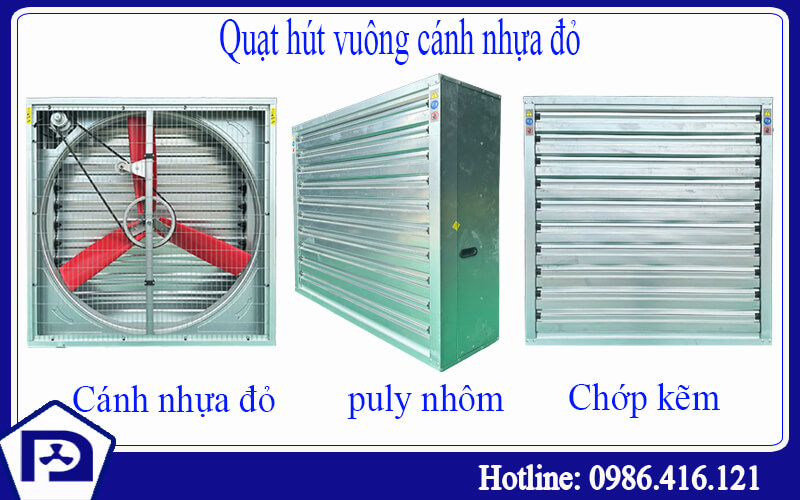 Quạt hút vuông cánh nhựa 1380