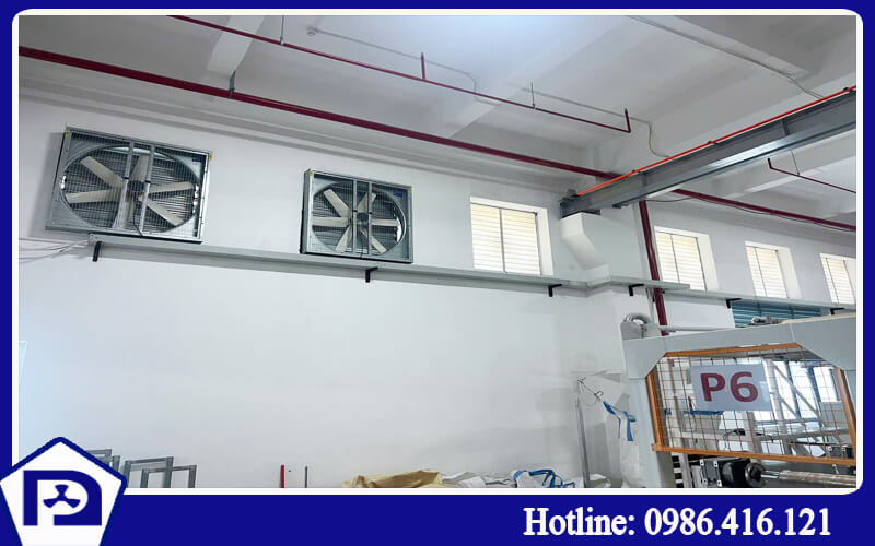 Quạt hút công nghiệp vuông trực tiếp
