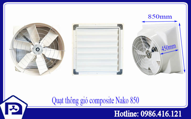 Quạt thông gió composite NAKO 850