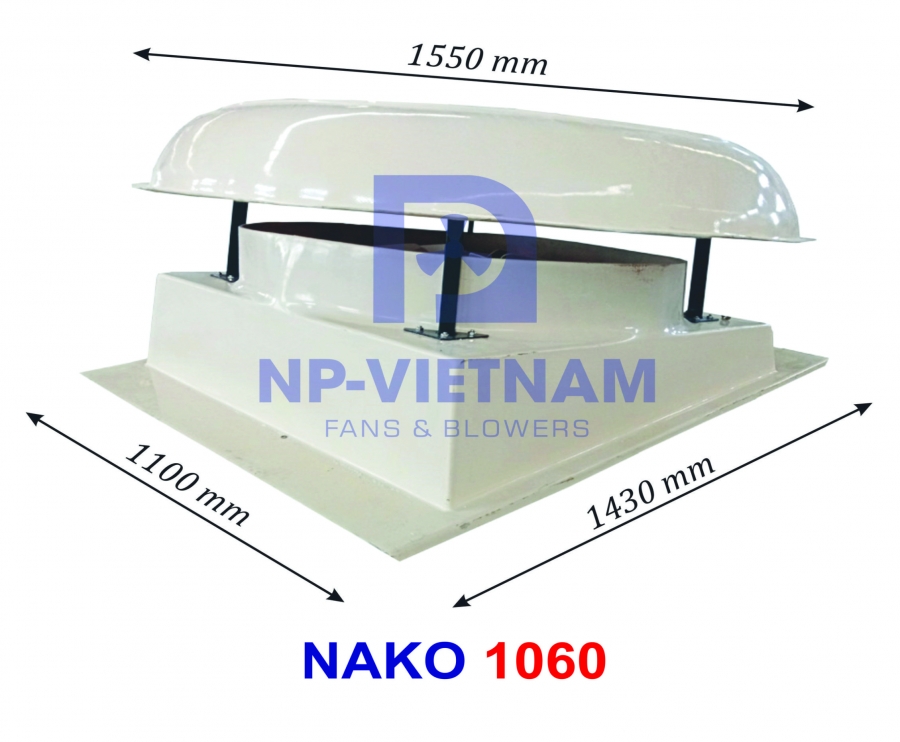 Quạt thông gió composite gắn mái