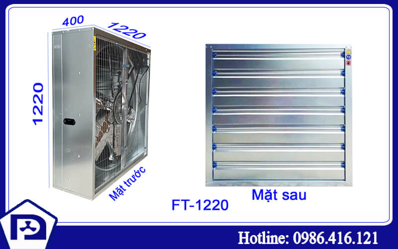 Quạt thông gió vuông 1220x1220