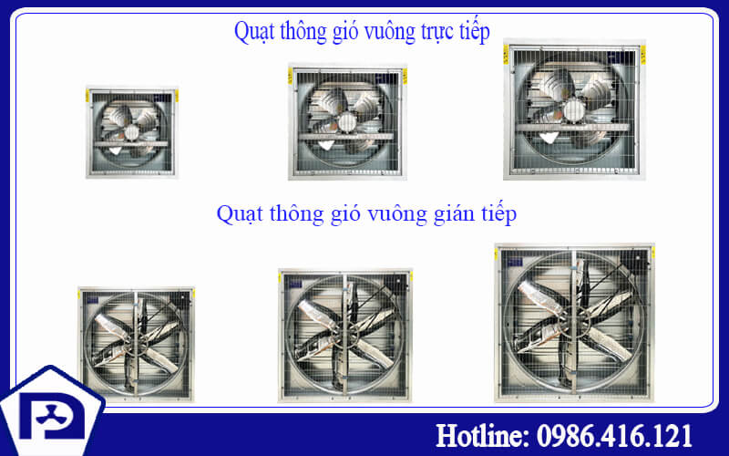 Quạt thông gió công nghiệp vuông 1380x1380