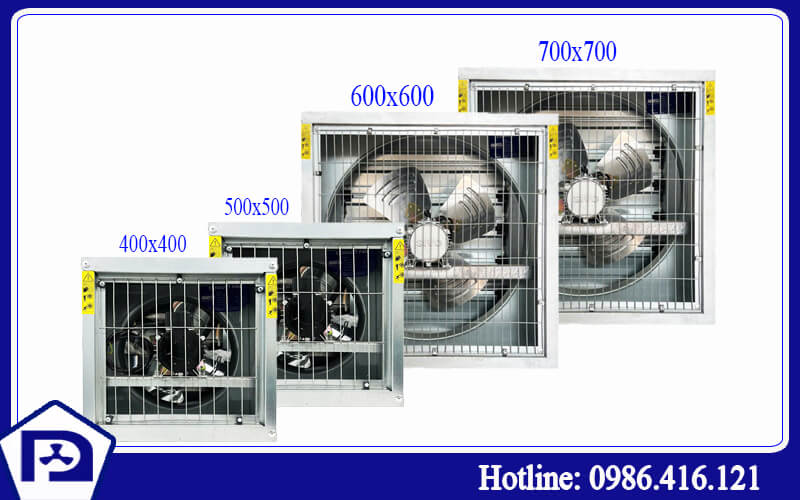 Quạt thông gió công nghiệp vuông