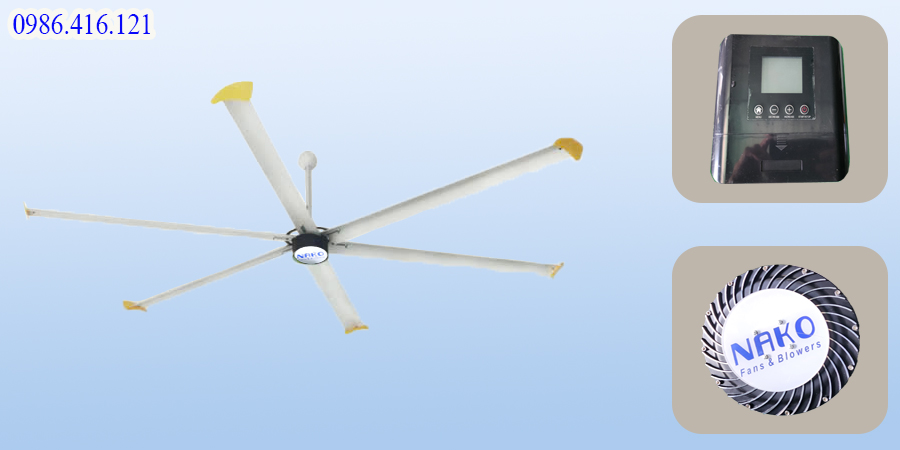 Quạt trần công nghiệp cánh dài 6100