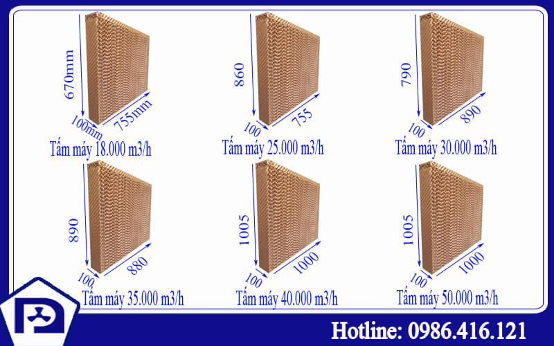 tấm cooling pad cho máy làm mát công nghiệp