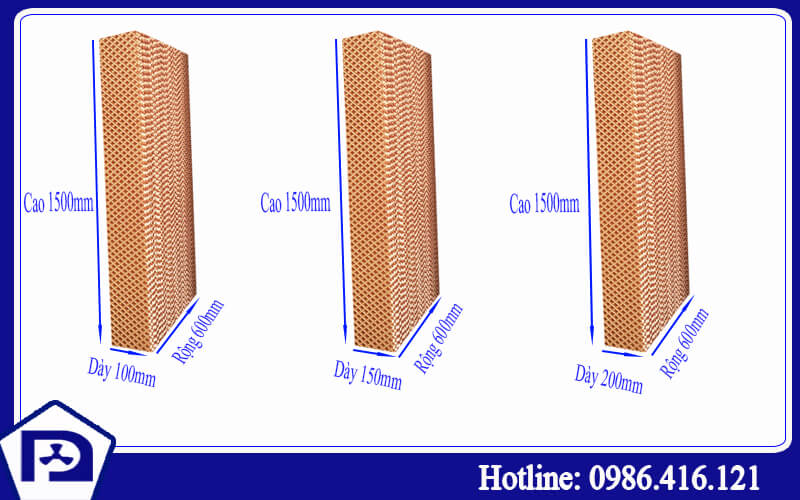 Tấm làm mát nâu 1500x600x150